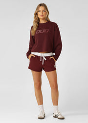 Lorna Jane Dance Shorts - Plum Red