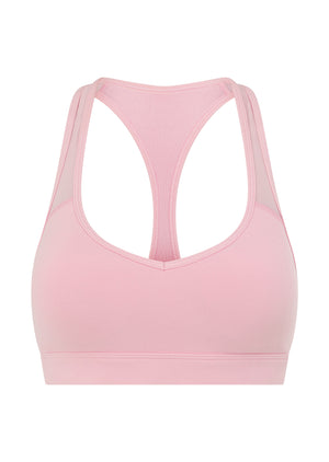 Lorna Jane Run Around High Support Sports Bra - Sweet Pink
