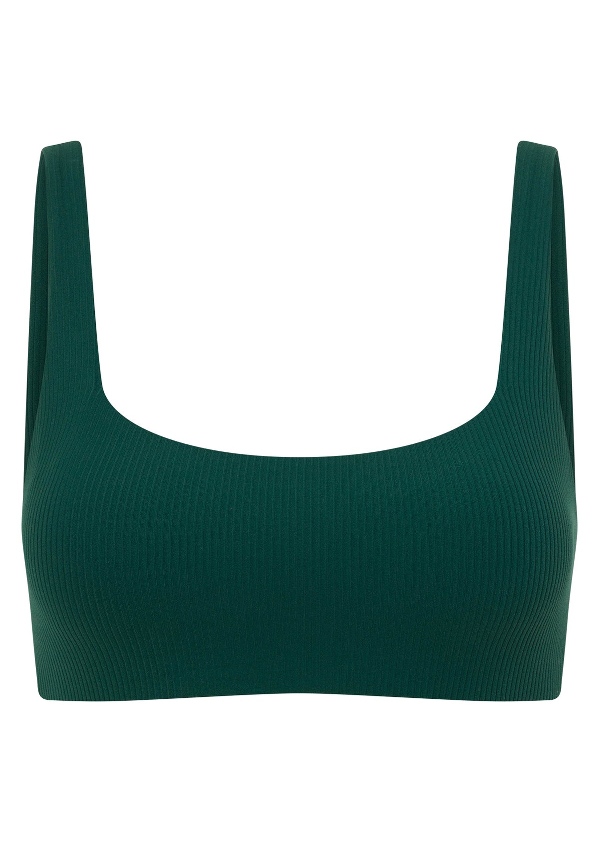 Lorna Jane Inspire Twist Back Rib Sports Bra - Midnight Green