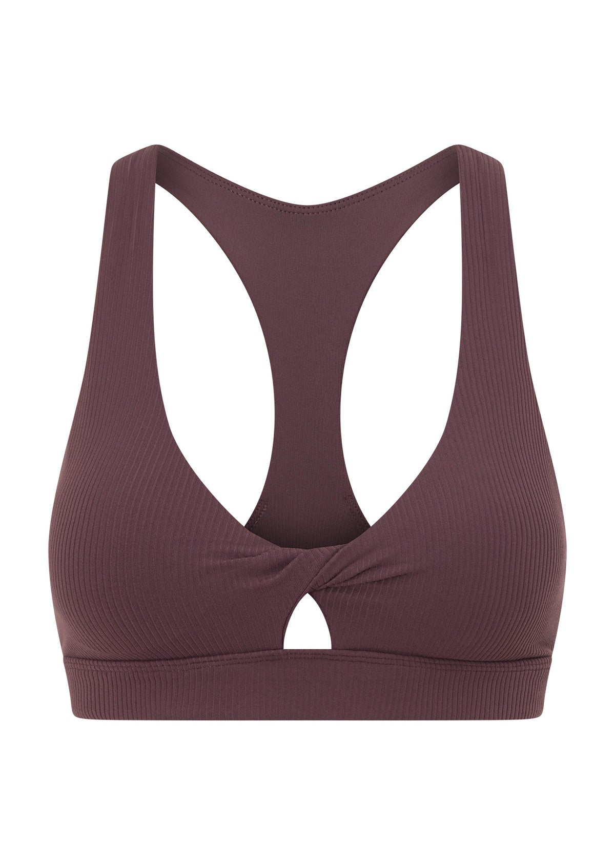 Lorna Jane Centre Stage High Support Rib Sports Bra - Amethyst Shadow