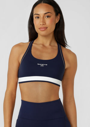 Lorna Jane Limited Edition Amy Max Support Sports Bra - Admiral Navy