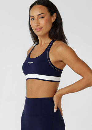 Lorna Jane Limited Edition Amy Max Support Sports Bra - Admiral Navy
