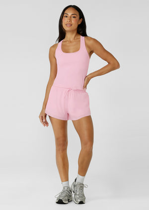 Lorna Jane Sculpt Mesh Tank - Sweet Pink