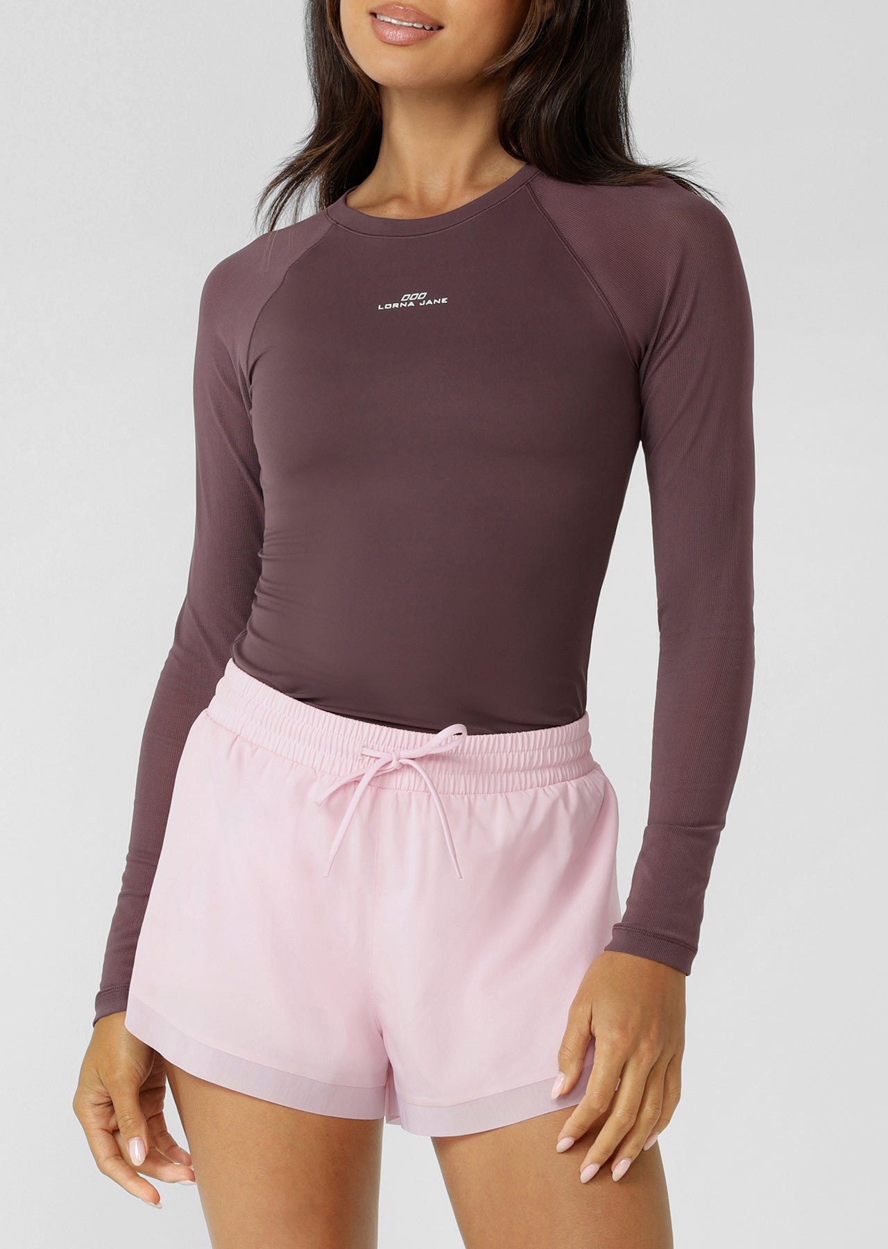 Lorna Jane Sheer Intensity Long Sleeve Top - Amethyst Shadow