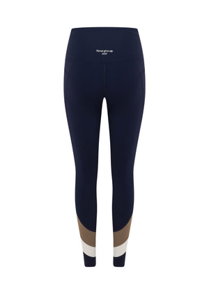 Lorna Jane Summit No Ride Ankle Biter Leggings - Admiral Navy