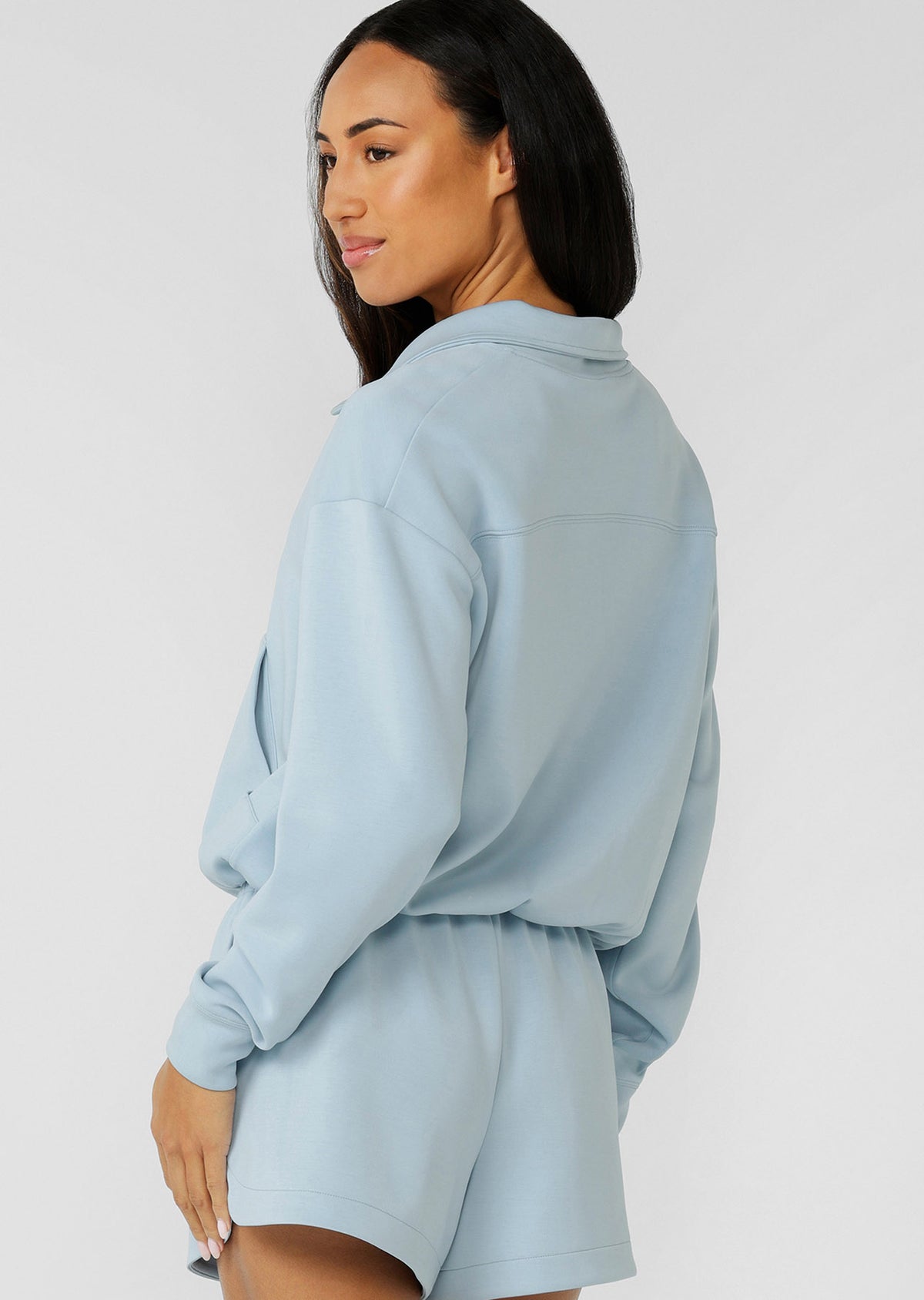 Lorna Jane Make Space 1/4 Zip Sweat - Vibrant Sky