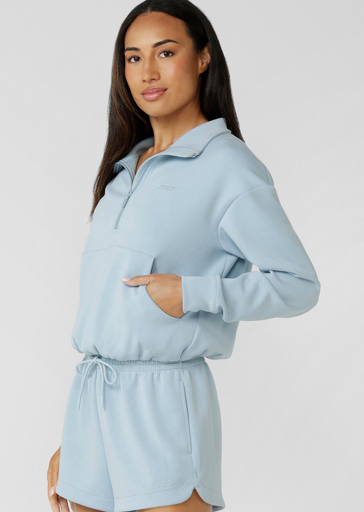 Lorna Jane Make Space 1/4 Zip Sweat - Vibrant Sky