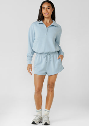 Lorna Jane Make Space 1/4 Zip Sweat - Vibrant Sky