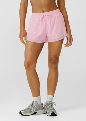 Lorna Jane Run Around 2-In-1 Shorts - Sweet Pink