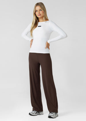 Lorna Jane Irresistible Rib Midrise Active Pants - Volcano