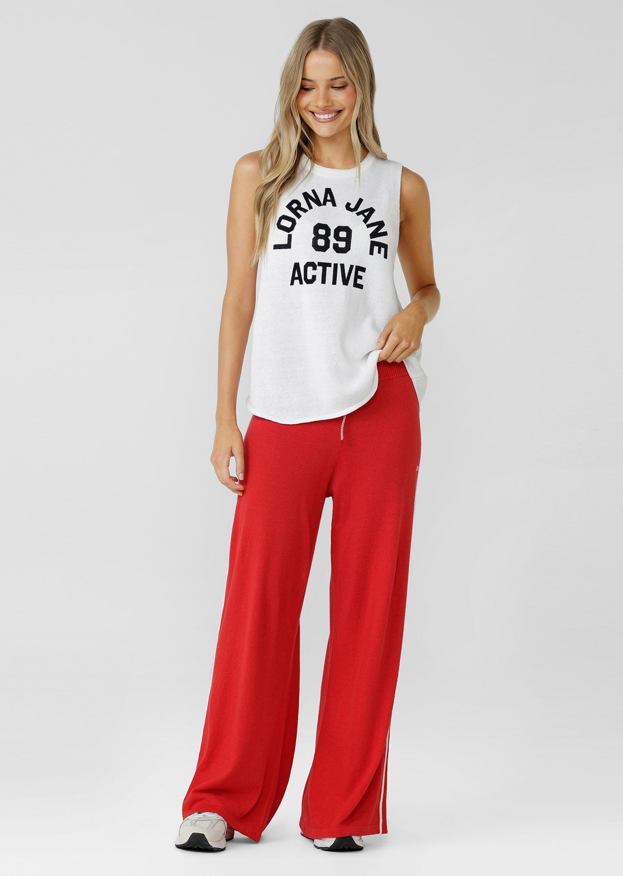 Lorna Jane Academy Knit Pants - Jam Drop