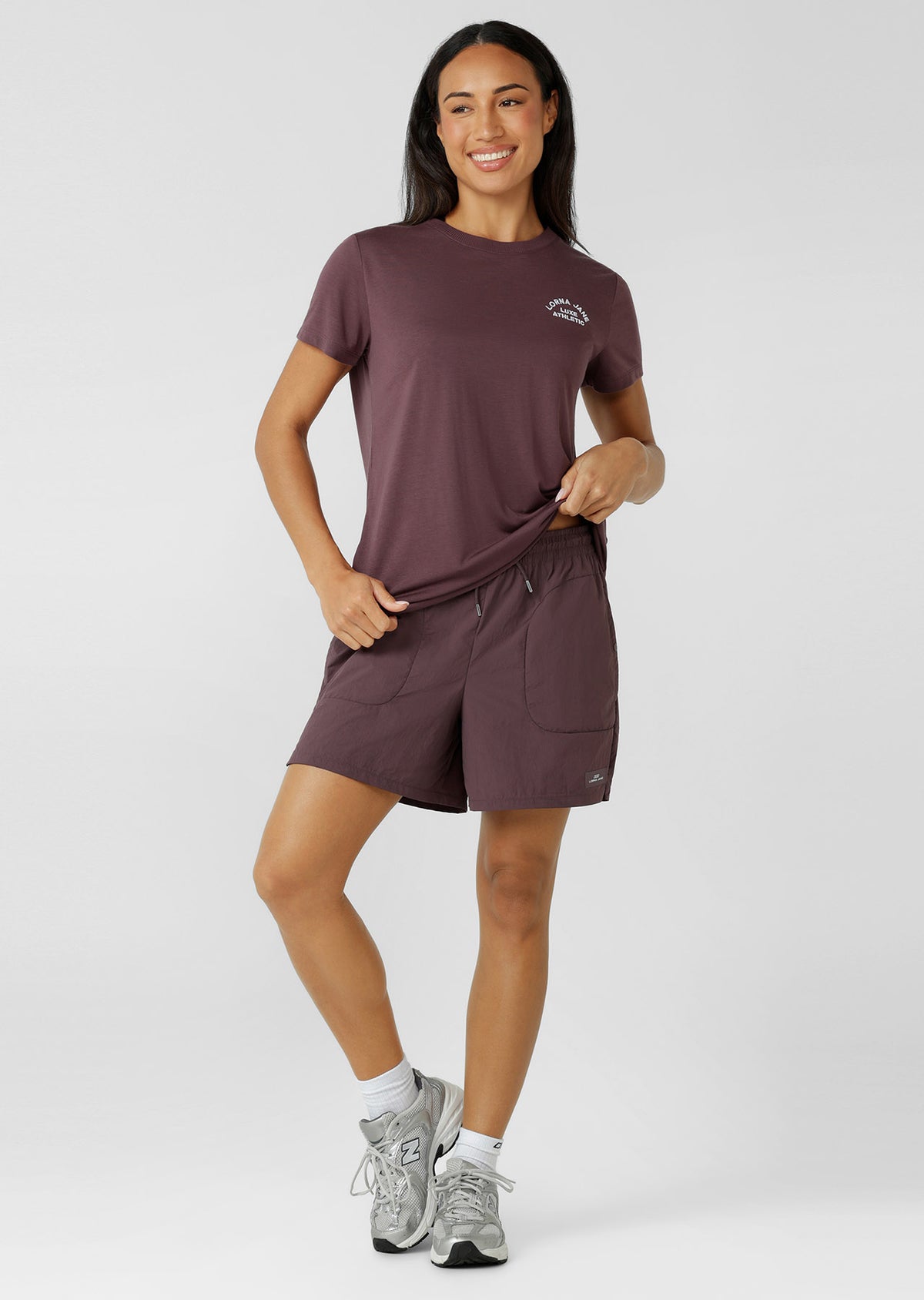 Lorna Jane Advantage Shorts - Amethyst Shadow