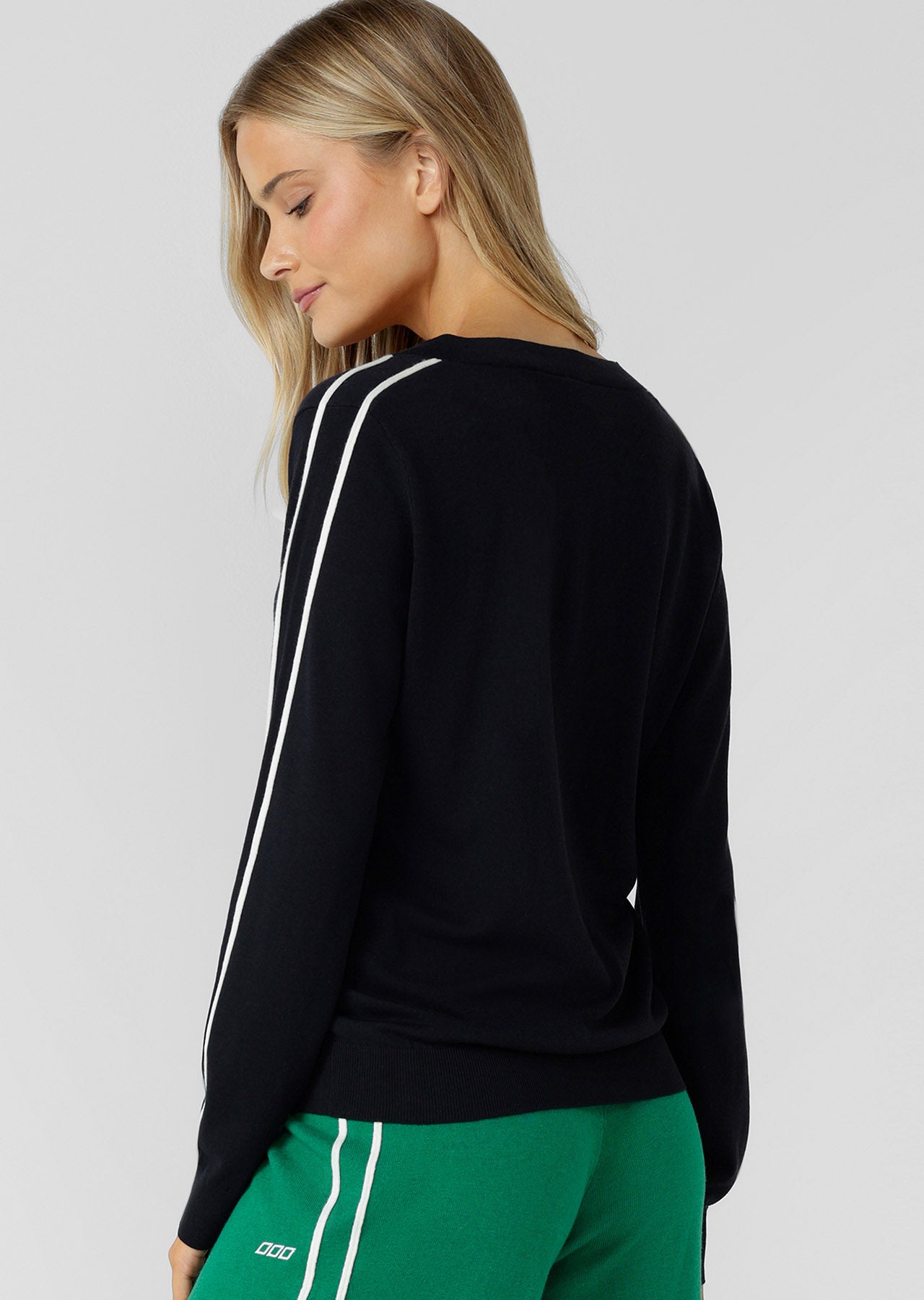 Lorna Jane Academy Long Sleeve Knit Top - Midnight Blue