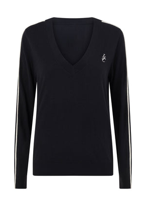 Lorna Jane Academy Long Sleeve Knit Top - Midnight Blue