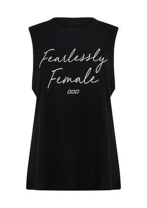 Lorna Jane Fearlessly Female Muscle Tank - Black