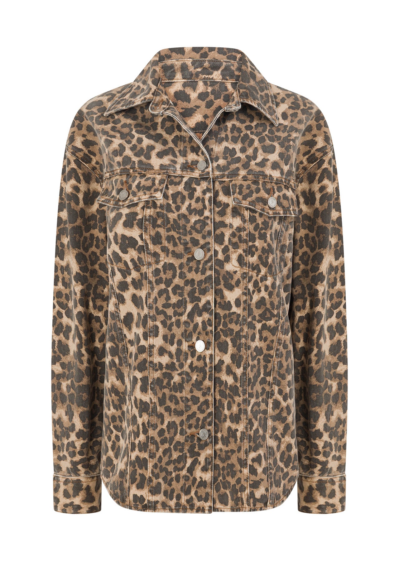 Lorna Jane Gone Wild Faded Denim Overshirt - Faded Gone Wild Print