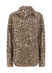 Lorna Jane Gone Wild Faded Denim Overshirt - Faded Gone Wild Print