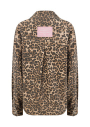 Lorna Jane Gone Wild Faded Denim Overshirt - Faded Gone Wild Print