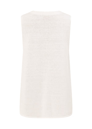 Lorna Jane Motion Knit Muscle Tank - Porcelain