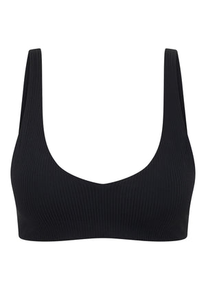 Lorna Jane Reform Rib Sports Bra - Black