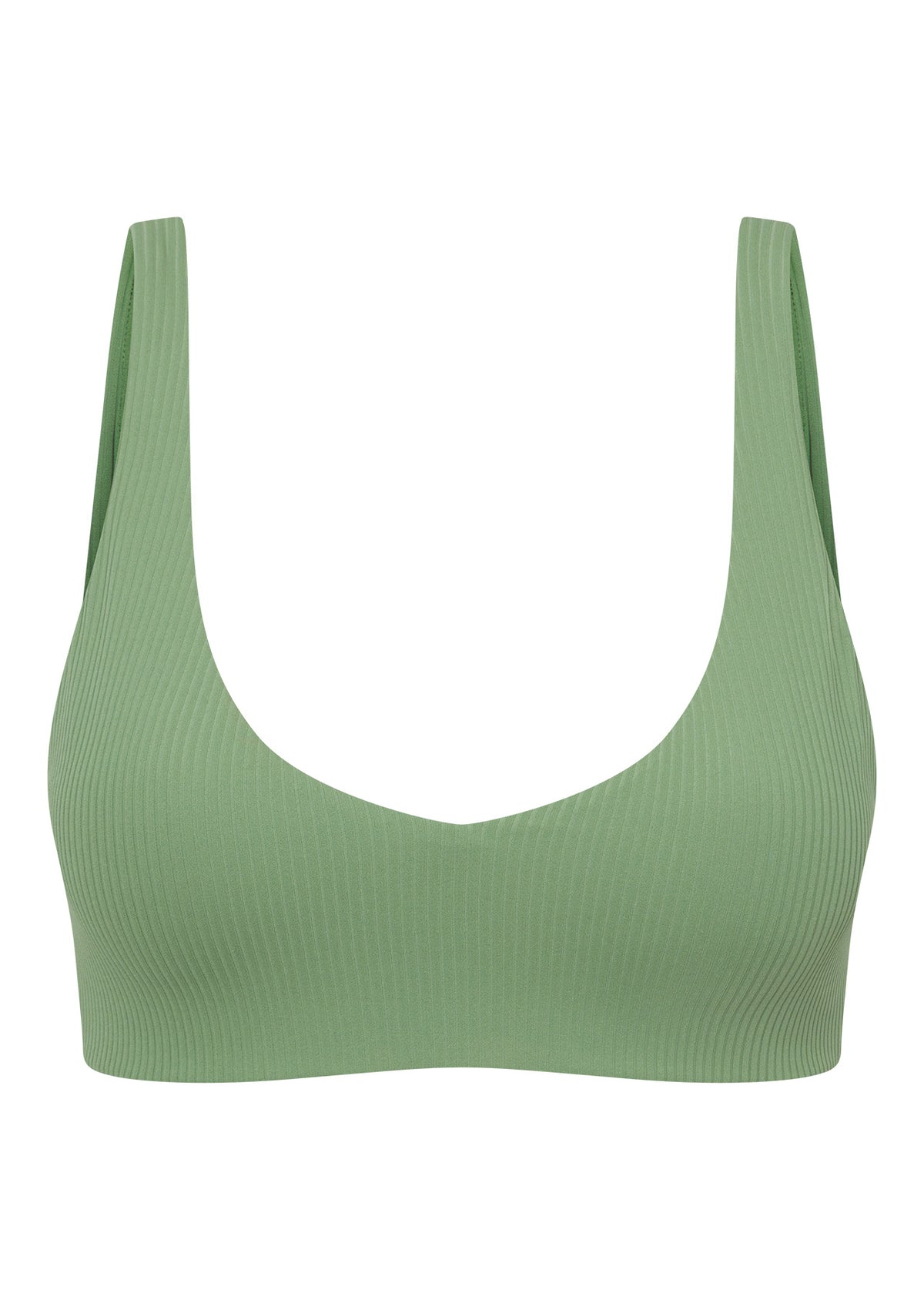 Lorna Jane Reform Rib Sports Bra - Green Goodness
