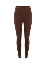 Lorna Jane Stash It All 3 Pocket Ankle Biter Leggings - Espresso