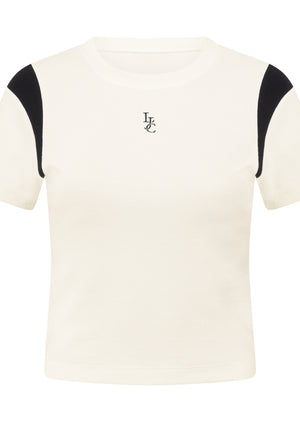 Lorna Jane Drift Baby Tee - Porcelain