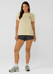 Lorna Jane parkrun T-Shirt - Lemon Cream