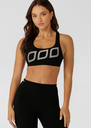 Lorna Jane Sculpt Max Support Sports Bra - Black