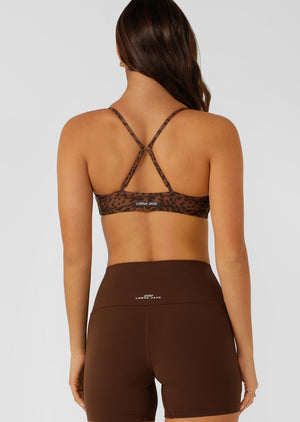 Lorna Jane Safari Spot Sports Bra - Safari Spot Print