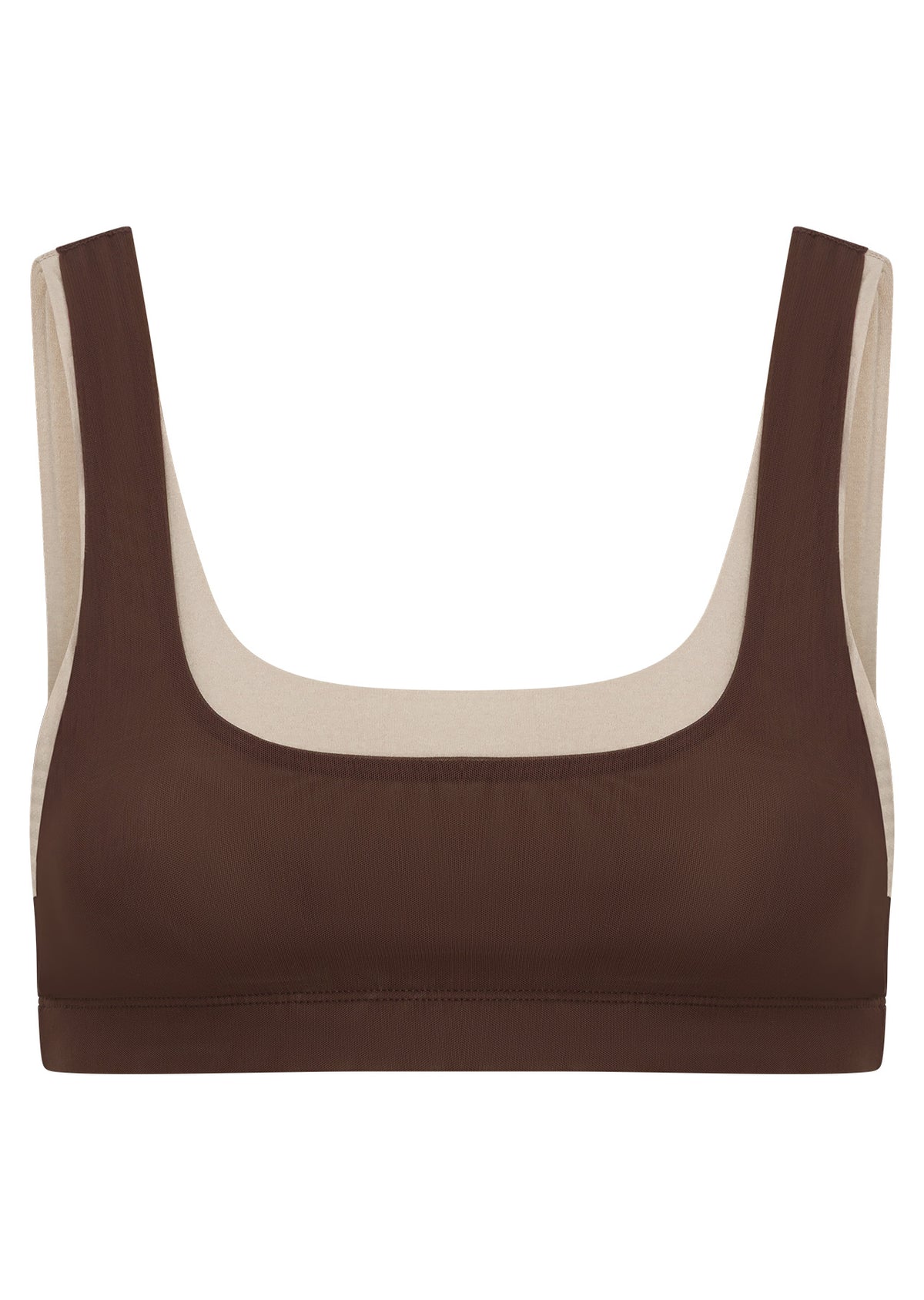 Lorna Jane Double Down Sports Bra - Truffle