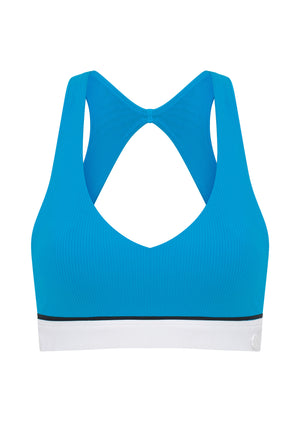 Lorna Jane Dash & Dive High Support Sports Bra - Vista Blue