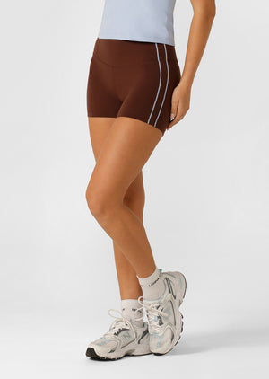 Lorna Jane Playback 12cm Bike Shorts - Truffle