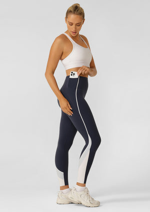 Lorna Jane Advantage Ankle Biter Leggings - Platinum Navy