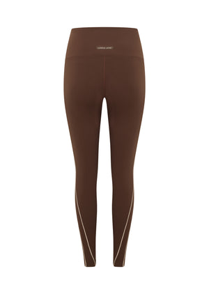 Lorna Jane Total Bliss Ankle Biter Leggings - Truffle