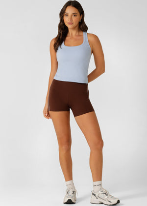 Lorna Jane Playback 12cm Bike Shorts - Truffle