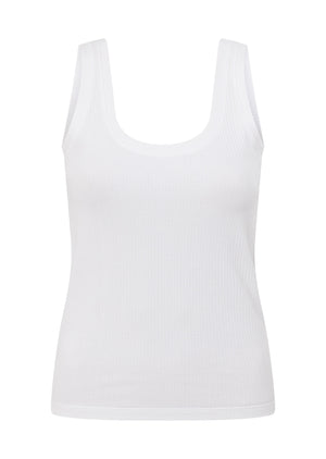 Lorna Jane Whisper Rib Tank - White