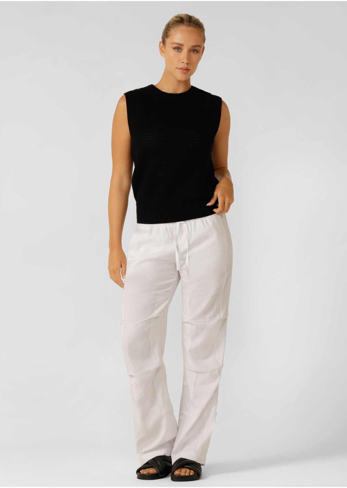 Lorna Jane Serene Knit Vest - Black