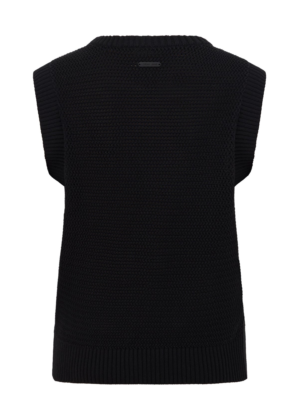 Lorna Jane Serene Knit Vest - Black