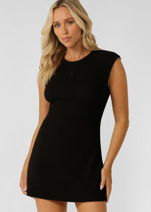 Lorna Jane Paradise Rib Dress - Black