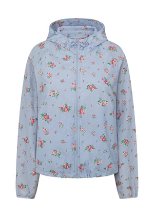 Lorna Jane Blueberry Rose Outdoor Rec Jacket - Blueberry Rose Print