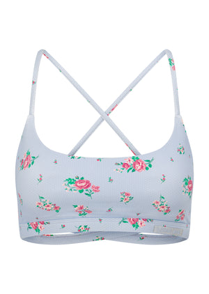 Lorna Jane Blueberry Rose Sports Bra - Blueberry Rose Print