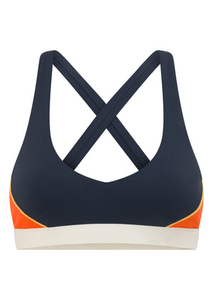 Lorna Jane Rhodes High Support Sports Bra - Platinum Navy