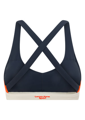 Lorna Jane Rhodes High Support Sports Bra - Platinum Navy