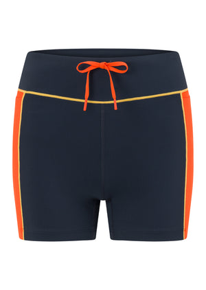 Lorna Jane Rhodes 9cm Bike Shorts - Platinum Navy