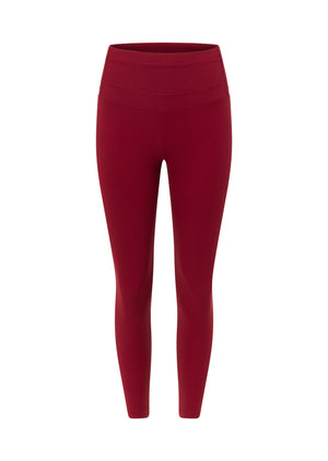 Lorna Jane Irresistible Rib Ankle Biter Leggings - Cherry