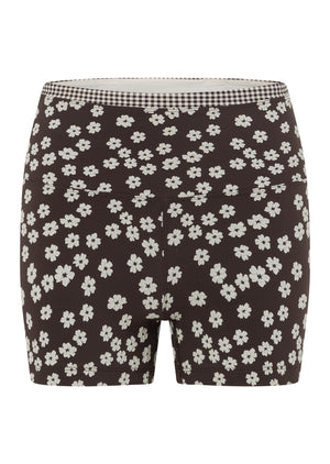 Lorna Jane Wildflower 9cm Bike Shorts - Volcano