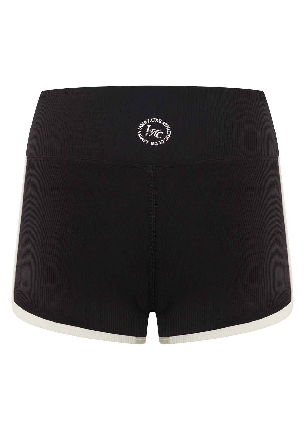Lorna Jane One To Watch 7cm Luxe Rib Bike Shorts - Black
