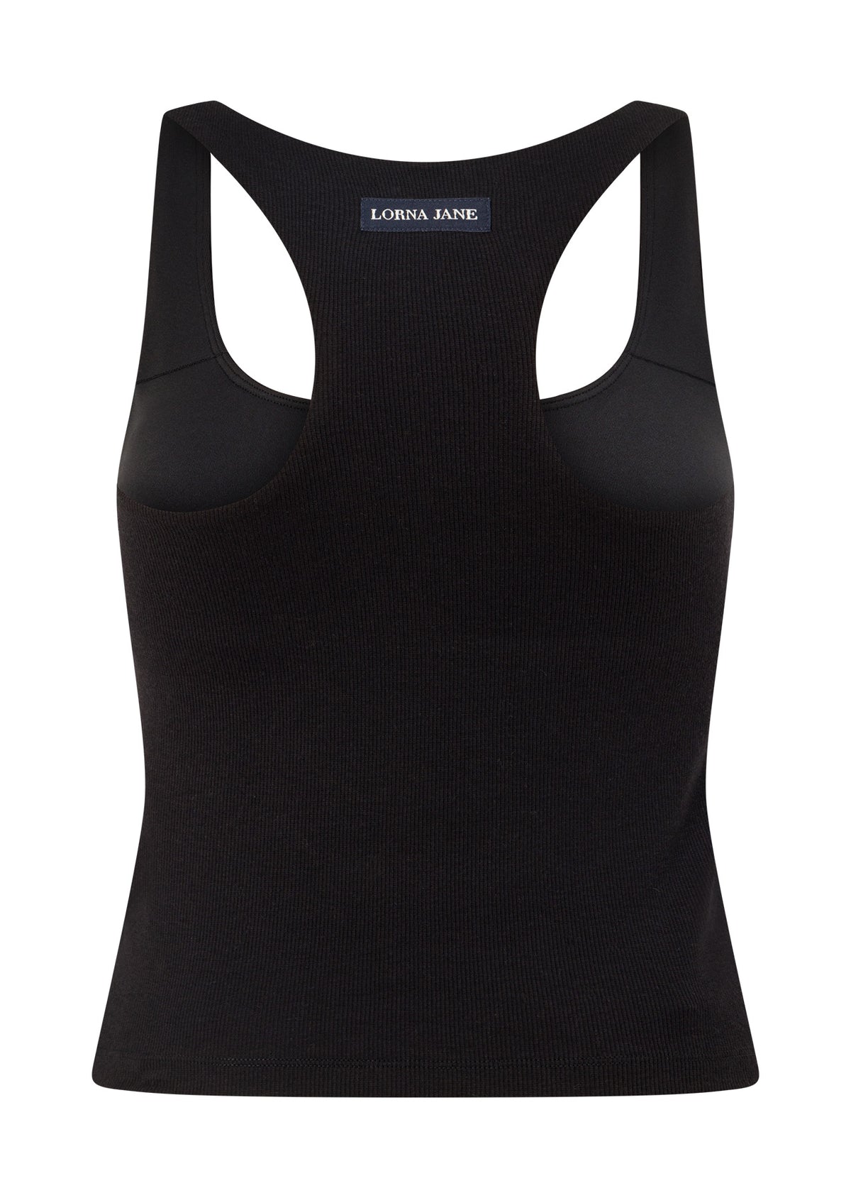Lorna Jane Off Duty Rib Bra Tank Combo - Black