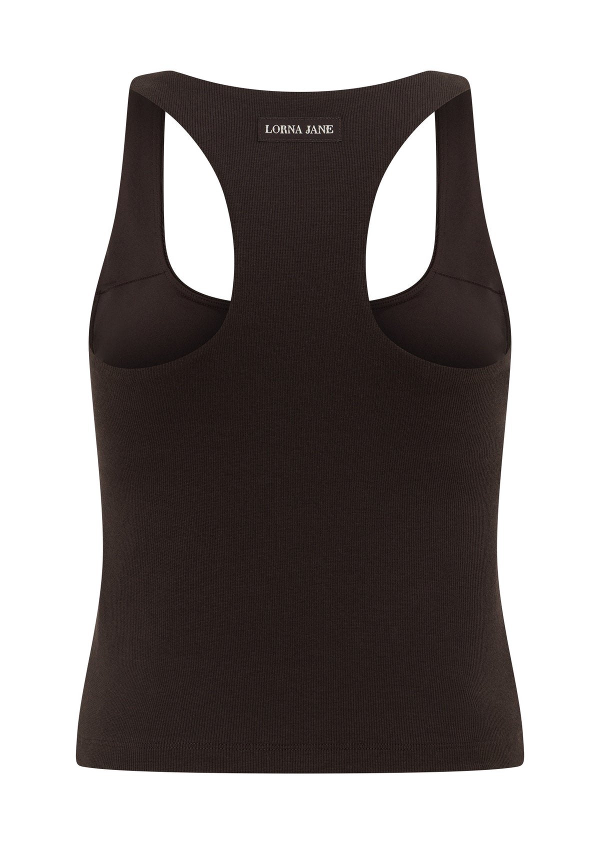 Lorna Jane Off Duty Rib Bra Tank Combo - Volcano